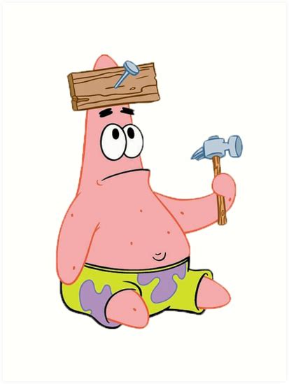 "Patrick Star" Art Print by TheCaminater | Redbubble
