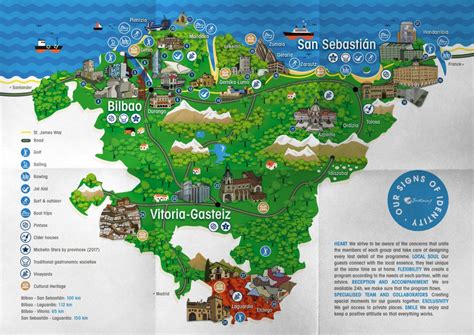 Mapa De País Vasco Provincias Municipios Turístico Y Carreteras De