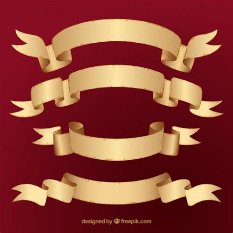 Download Free Vector | Retro ribbon banners