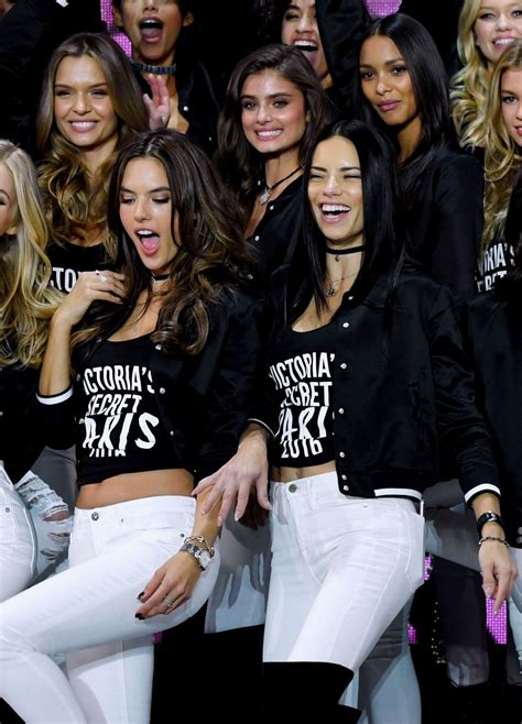 VICTORIAS SECRET ANGELS Promotes Victorias Secret Show In Paris HawtCelebs