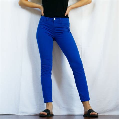 Electric Blue Pants By J Brand Cobalt Blue Skinny Depop