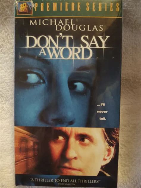 Newsealed Dont Say A Word Vhs 2001 Michael Douglas Brittany Murphy 7