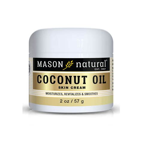 mason natural coconut oil skin cream 2 oz cream