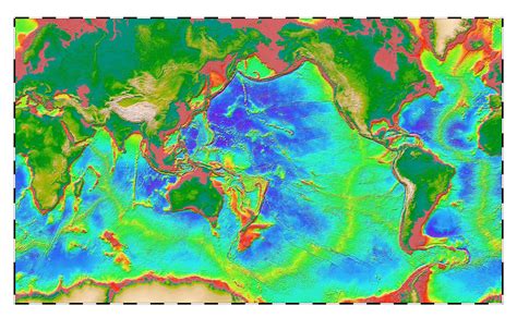 Global Topography Bathymetry World Wall Map W Country Labels And Images