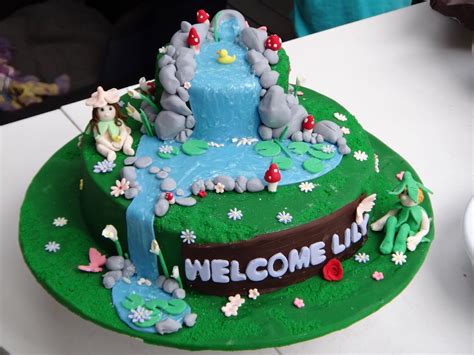Delicious Art Fairytale Waterfall Cake