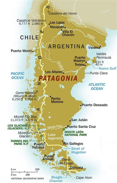 Patagonia South America La Patagonia Argentina Mapa De Argentina