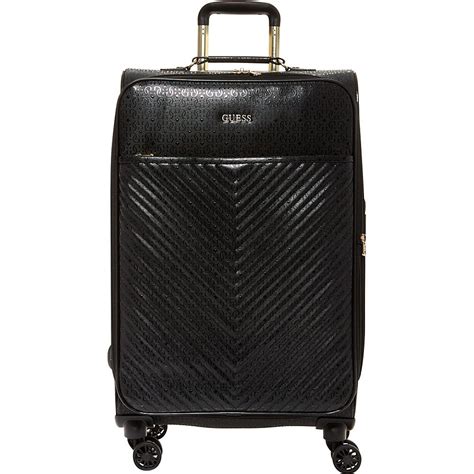 Guess Travel Halley 24 Expandable Spinner Checked Luggage Checked