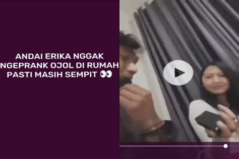 Link Video Erika Putri Seleb Tiktok Hot Prank Ojol Masuk Kamar Mandi 1