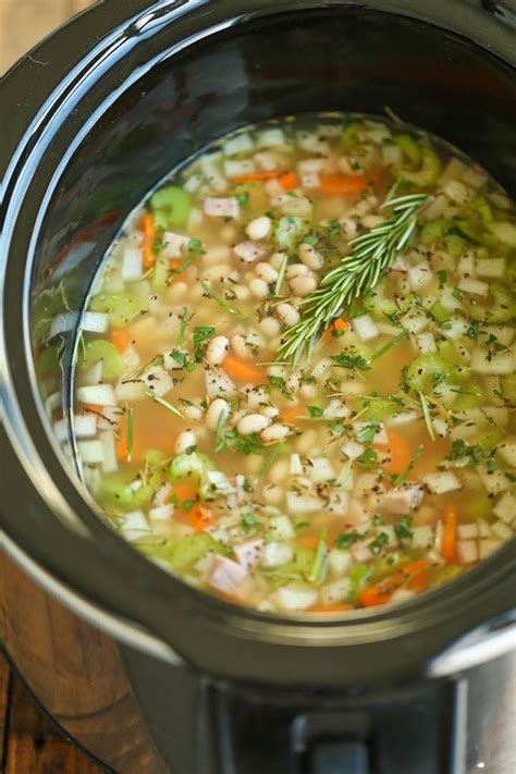 So $1 / serving or less. Slow-Cooker Ham and White Bean Soup | 22 Recipes That Will ...