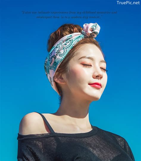 Korean Fashion Model Lee Chae Eun Siena Beachwear Set Collection
