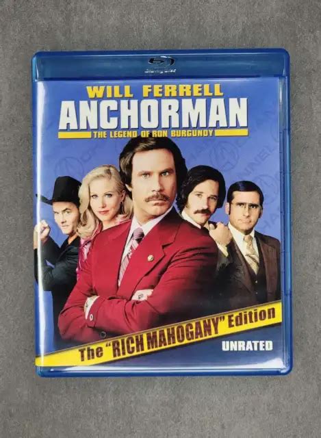 ANCHORMAN THE LEGEND Of Ron Burgundy Unrated Rich Mahogany Edition Blu Ray PicClick