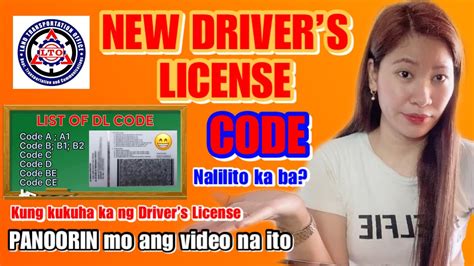 Drivers License Code Lto New Drivers License Code Na Dapat Alam Mo