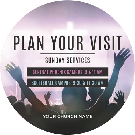 Plan Your Visit Crowd Invitecard Church Invitations Outreach Marketing