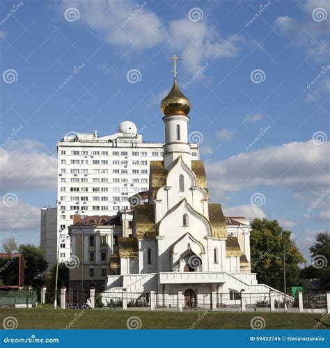 Church Of Saint Alexander Nevsky In Kozhukhovo In Moscow Editorial