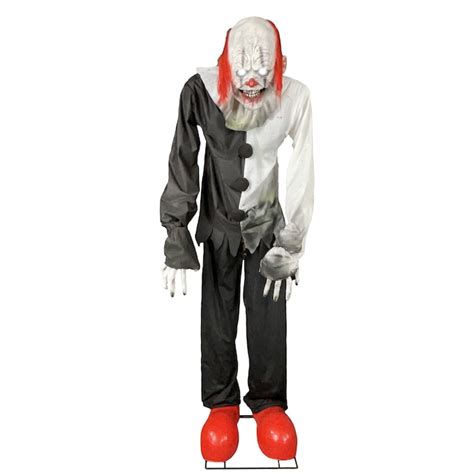 Haunted Living 8 Ft Lighted Animatronic Clown On Stilts At