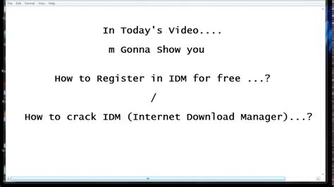 Idm free download for pc there are thousands of download managers out there but the internet download manager is one of the best.idm is a simple and fastest download manager available on the internet. Download Idm Without Registration - How to Download video ...