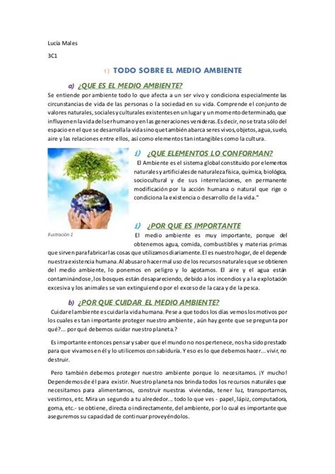 Carta De Opinión Del Cuidado Del Medio Ambiente Compartir Cartas