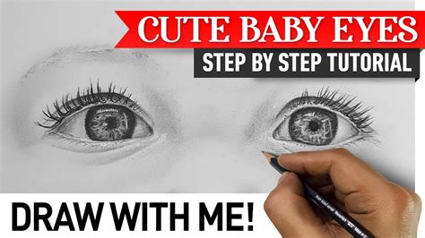 How To Draw Cute Baby Eyes Step By Step Tutorial Draw With Me Youtube