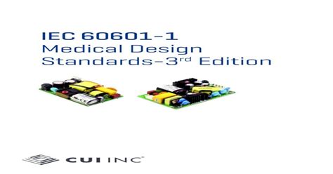 Pdf Iec 60601 1 Medical Design Standards 3rd Edition Pdfslidenet