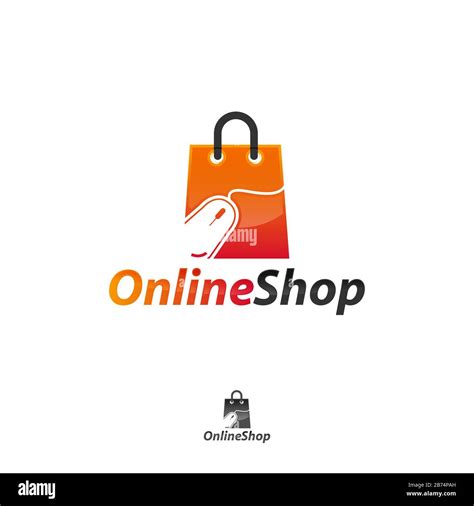 Plantilla De Diseños De Logotipos De La Moderna Tienda Online Imagen