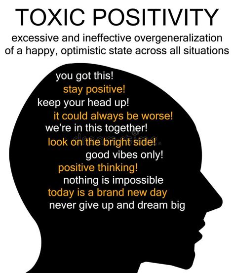 Toxic Positivity Stock Illustration Illustration Of Negativity