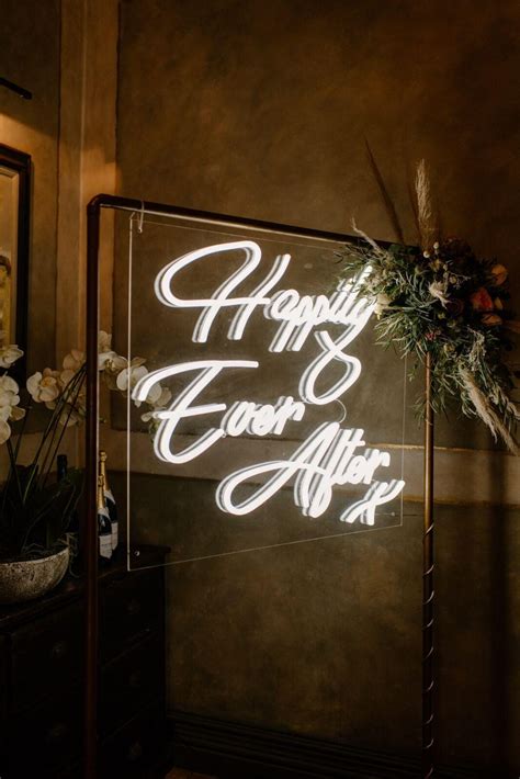 Happily Ever After Neon Sign Wedding Reception Neon Sign Dream