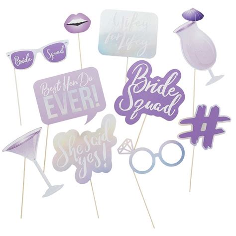 Party Props Bride Squad Paars St Hootyballoo Weddingdeco Nl