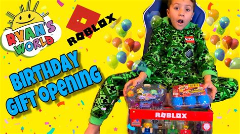 Unboxing Birthday Ts Ryans World Roblox Toys Youtube