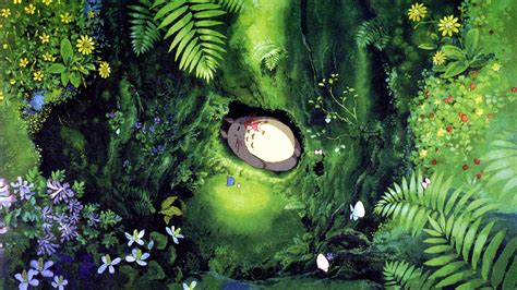 Hayao Miyazaki My Neighbor Totoro Falling Asleep Wallpaper