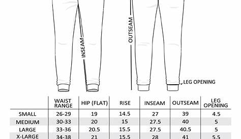 Mens Pants Size Guide Us – Yoiki Guide