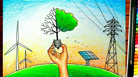 Save Electricity Drawing Easy ~ Save Electricity Drawing At Getdrawings
