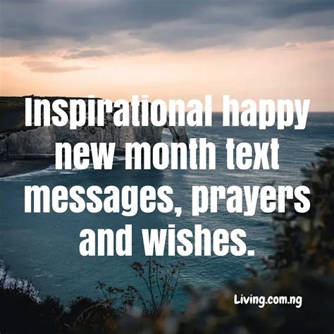 Inspirational Happy New Month Text Messages Prayers And Wishes For