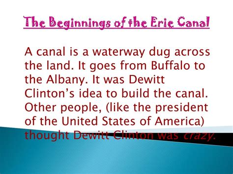 Ppt The Erie Canal Project Powerpoint Presentation Free Download Id3065503