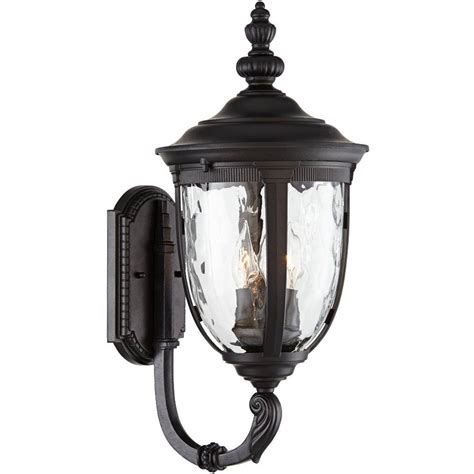 John Timberland European Outdoor Wall Light Fixture Textured Black