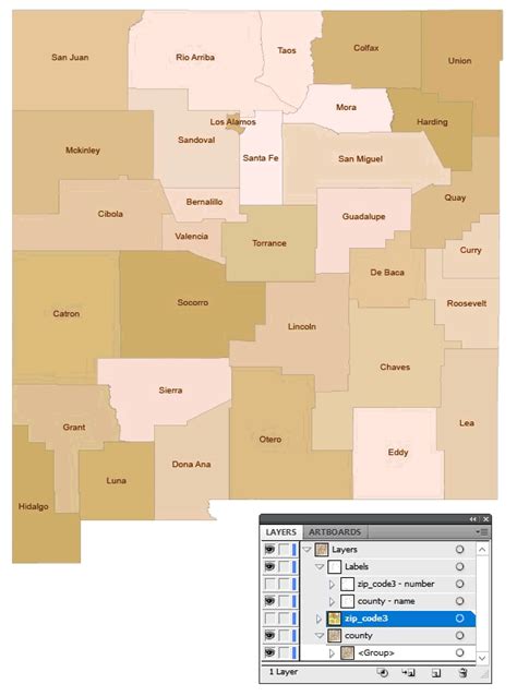 New Mexico Three Digit Zip Code And County Map Your Vector Maps Hot Sex Picture