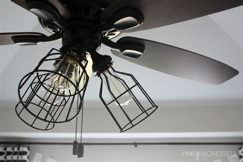 Diy Cage Light Ceiling Fan · A Hanging Light · Home Diy On Cut Out Keep
