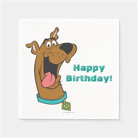 Scooby Doo Tongue Out Napkins Zazzle In 2022 Scooby Doo Scooby Personalized Paper Napkins