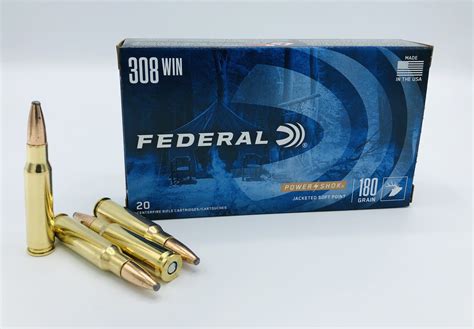 308 Win Federal 180 Gr Power Shok Jacketed Sp 200 Pack Idaho