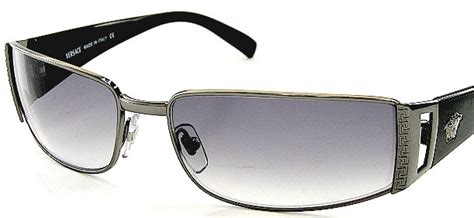 Versace Ve2021 Ve2021 100111 Gunmetal Wrap Fashion Sunglasses 60mm