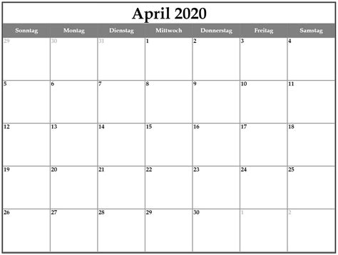 Vorteil von tabellen quelltext bearbeiten. 2020 April Druckbare Kalender Vorlage Zum Ausdrucken [PDF ...