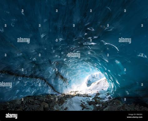 Ice Cave Stock Photo Alamy