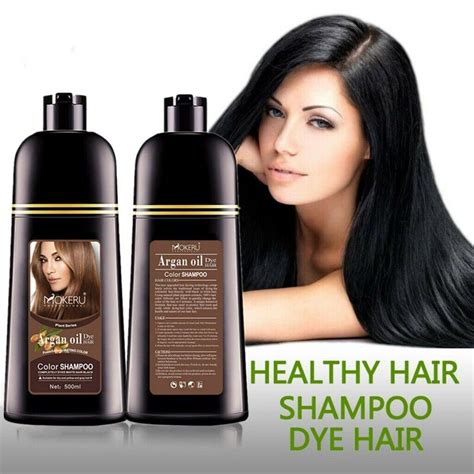Permanent Hair Color Shampoo Natural Mokeru Professional Hair Dye Long Lasting Ebay