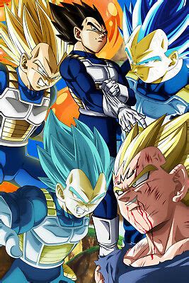 Battle of the battles, a global fan event hosted by funimation and @toeianimation! Dragon Ball Z/Super Poster Vegeta Five Different Forms ...