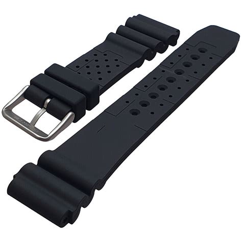 Silicone Watch Strap Black Divers Nd Limits Sizes 18mm 24mm Ebay