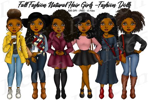 Afro Clipart African American Clipart Black Girl Clipart Black Digital