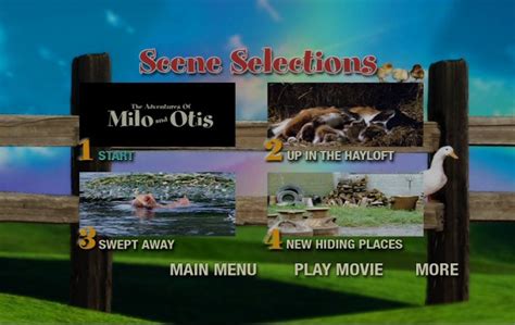 See more ideas about adventure movies, movies, i movie. The Adventures of Milo and Otis (1986) - DVD Movie Menus