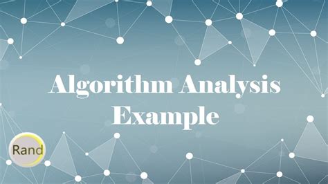 Algorithm Analysis Example - YouTube