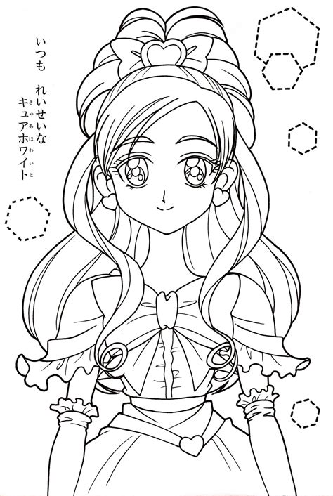 Glitter Force Coloring Pages Smile Precure Coloring Pages