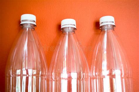 Plastic Bottles Pet Reuse Recycle And Stop Pollution Stock Image
