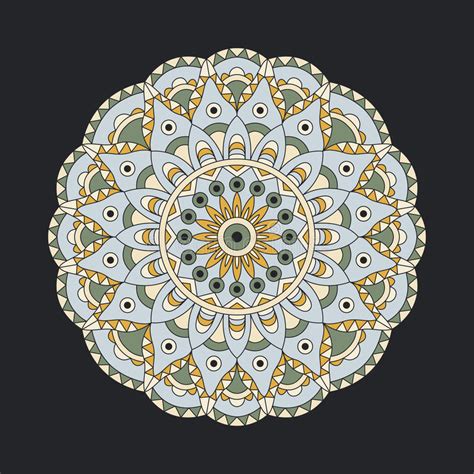 Ornament Round Mandalas In Vector Abstract Design Circle Element